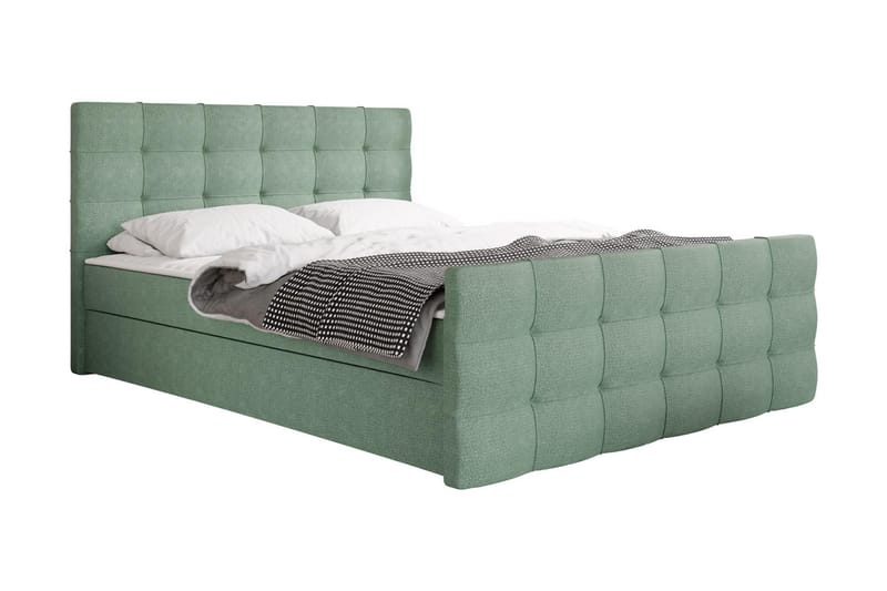 Milano Kontinentalseng 180x210 cm - Grønn - Møbler - Senger - Kontinentalsenger