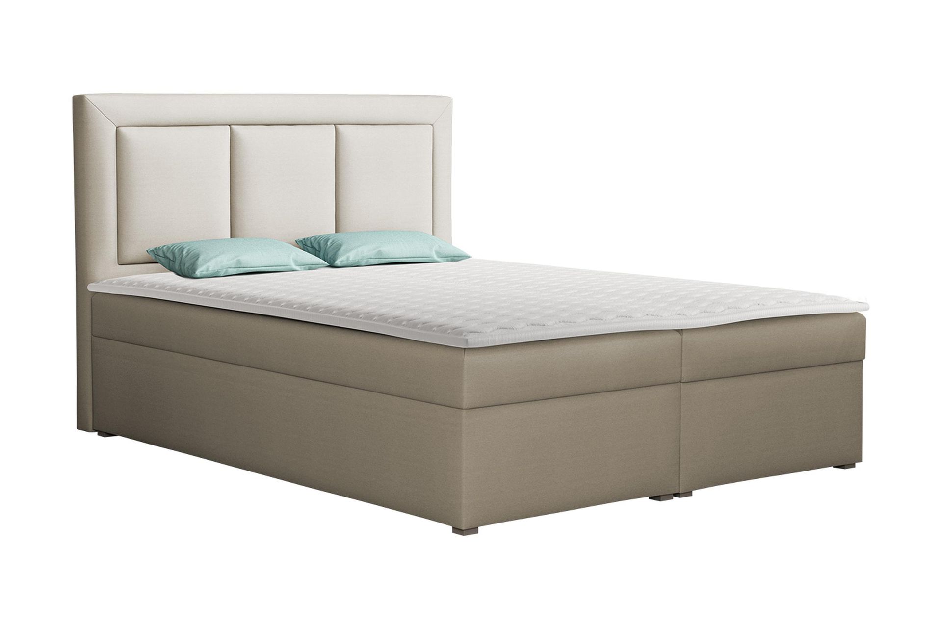 Moden Kontinentalseng 140x215 cm - Beige/Grå - Møbler - Senger - Kontinentalsenger
