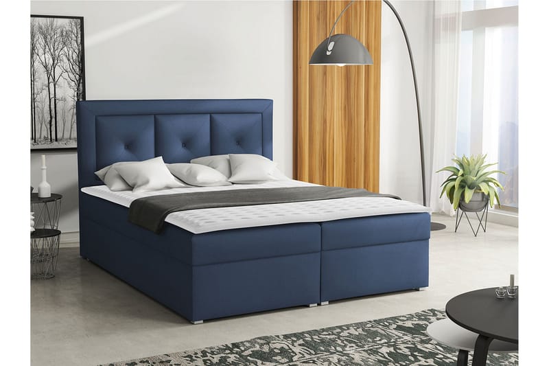 Moden Kontinentalseng 140x215 cm - Blå - Møbler - Senger - Kontinentalsenger