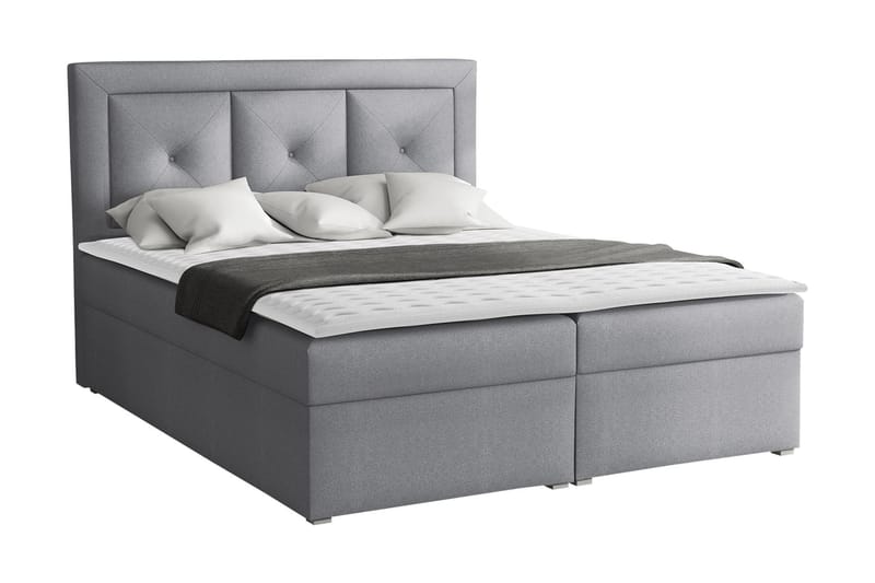 Moden Kontinentalseng 140x215 cm - Grå - Møbler - Senger - Kontinentalsenger