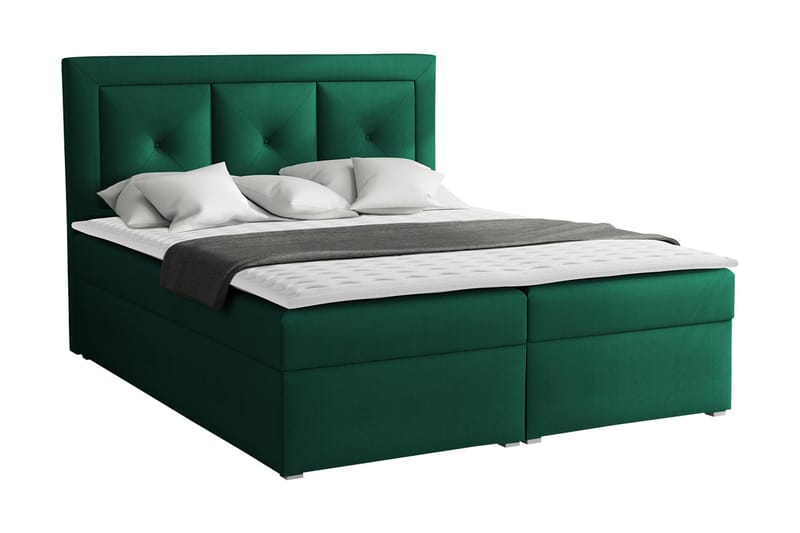 Moden Kontinentalseng 140x215 cm - Grønn - Møbler - Senger - Kontinentalsenger