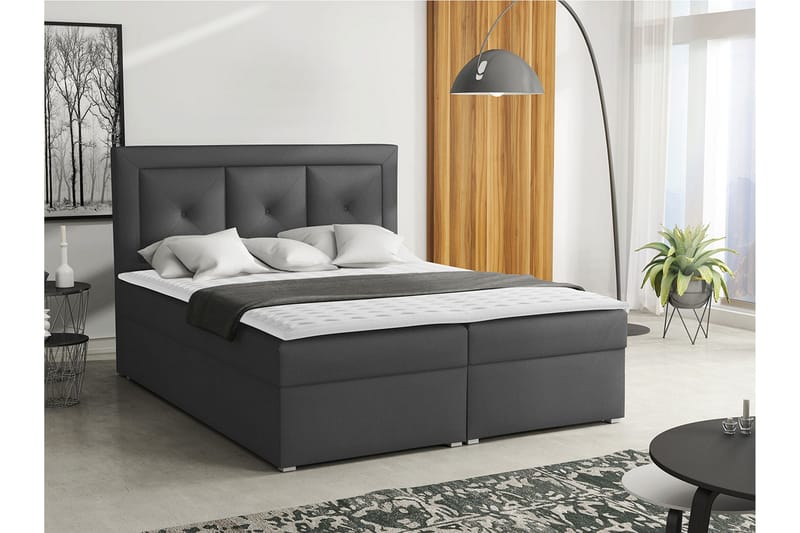 Moden Kontinentalseng 140x215 cm - Svart - Møbler - Senger - Kontinentalsenger
