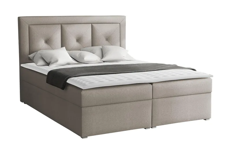 Moden Kontinentalseng 180x215 cm - Beige/Grå - Møbler - Senger - Kontinentalsenger
