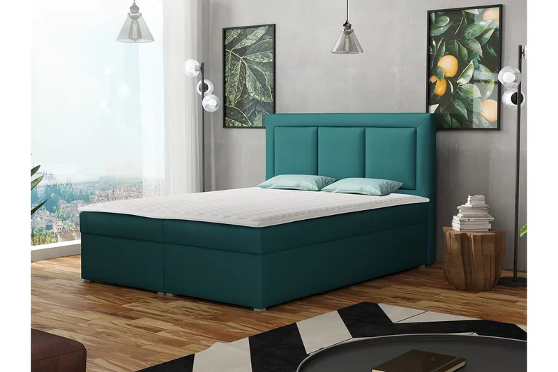 Moden Kontinentalseng 180x215 cm - Blå - Møbler - Senger - Kontinentalsenger