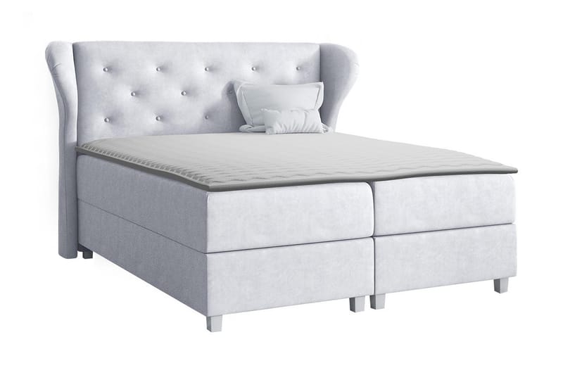 Naurstad kontinentalseng 140x200, Lysegrå
