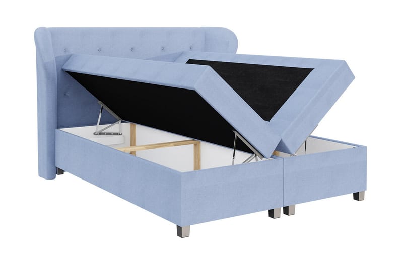 Naurstad kontinentalseng 160x200 - Blå - Møbler - Senger - Kontinentalsenger