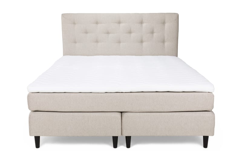 Nice Deluxe Komplett Sengepakke 160x200 - Beige - Møbler - Senger - Komplett sengepakke