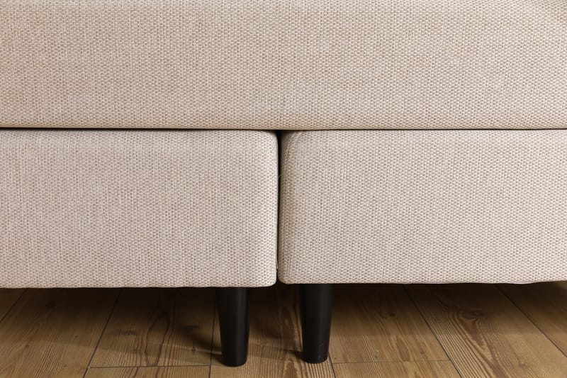 Nice Deluxe Komplett Sengepakke 160x200 - Beige - Møbler - Senger - Komplett sengepakke