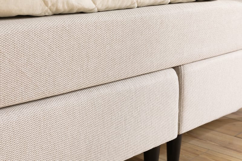 Nice Deluxe Komplett Sengepakke 160x200 - Beige - Møbler - Senger - Komplett sengepakke