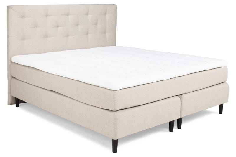 Nice Deluxe Komplett Sengepakke 160x200 - Beige - Møbler - Senger - Komplett sengepakke