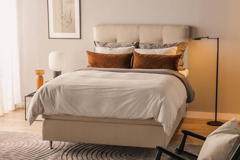 Oslo Lyx Kontinentalseng 120x200 cm - Beige - Møbler - Senger - Kontinentalsenger