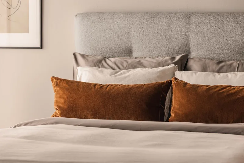 Oslo Lyx Kontinentalseng 120x200 cm - Grå - Møbler - Senger - Kontinentalsenger