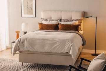 Oslo Lyx Kontinentalseng 140x200 cm - Lysebeige - Møbler - Senger - Komplett sengepakke