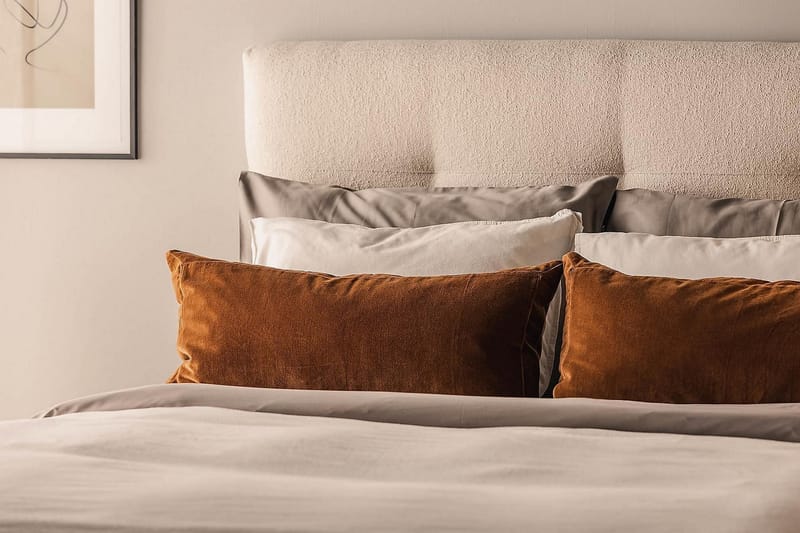 Oslo Lyx Kontinentalseng 140x200 cm - Lysebeige - Møbler - Senger - Komplett sengepakke
