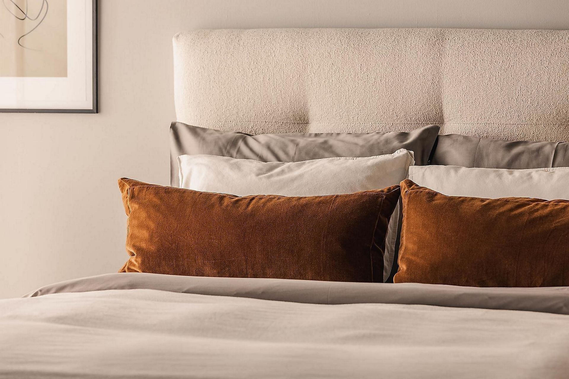 Oslo Lyx Kontinentalseng 140x200 cm - Lysebeige - Møbler - Senger - Komplett sengepakke