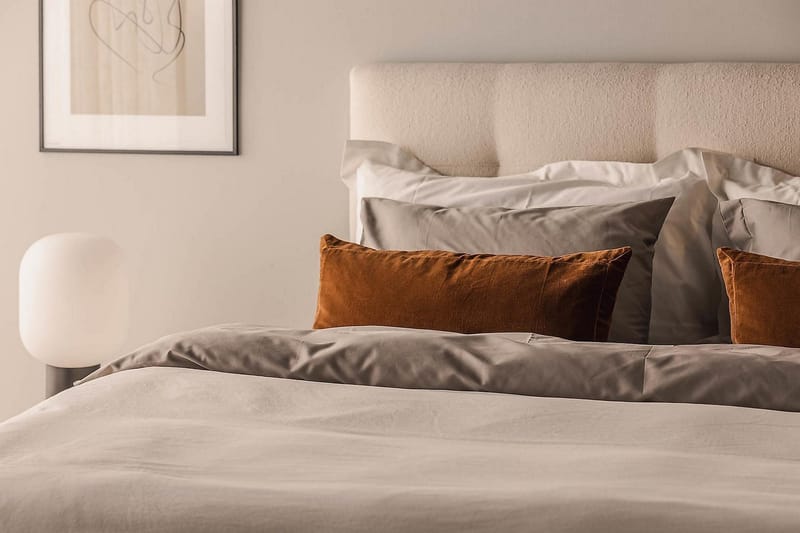 Oslo Lyx Kontinentalseng 160x200 cm - Lysebeige - Møbler - Senger - Kontinentalsenger