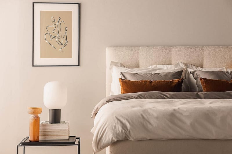 Oslo Lyx Kontinentalseng 160x200 cm - Lysebeige - Møbler - Senger - Kontinentalsenger