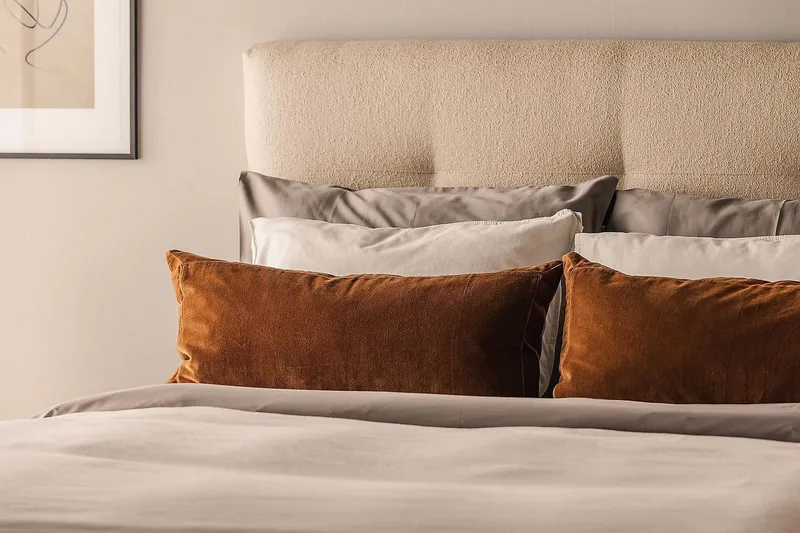 Oslo Lyx Kontinentalseng Boucle 120x200 - Beige - Møbler - Senger - Kontinentalsenger