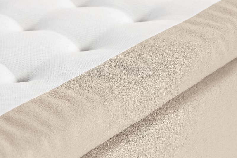 Oslo Lyx Kontinentalseng Boucle 140x200 - Beige - Komplett sengepakke - Kontinentalsenger