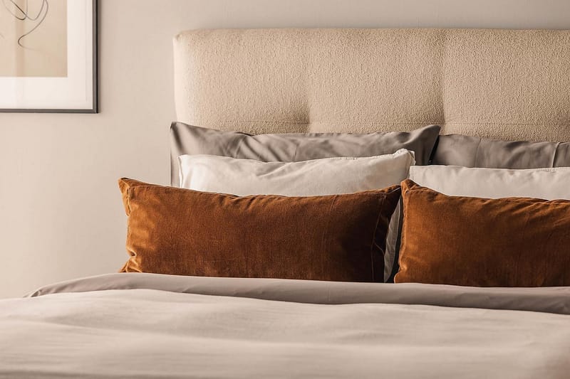 Oslo Lyx Kontinentalseng Boucle 140x200 - Beige - Møbler - Senger - Kontinentalsenger
