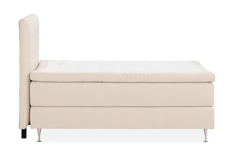 Oslo Lyx Kontinentalseng Boucle 140x200 - Lysebeige - Møbler - Senger - Komplett sengepakke