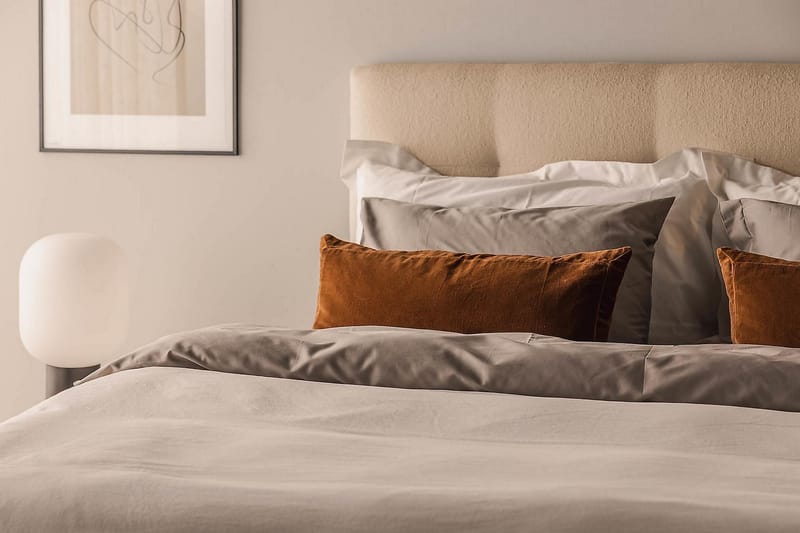 Oslo Lyx Kontinentalseng Boucle 160x200 - Beige - Møbler - Senger - Kontinentalsenger