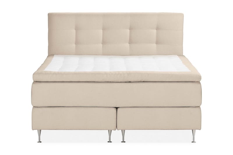 Oslo Lyx Kontinentalseng Boucle 180x200 - Beige - Møbler - Senger - Kontinentalsenger