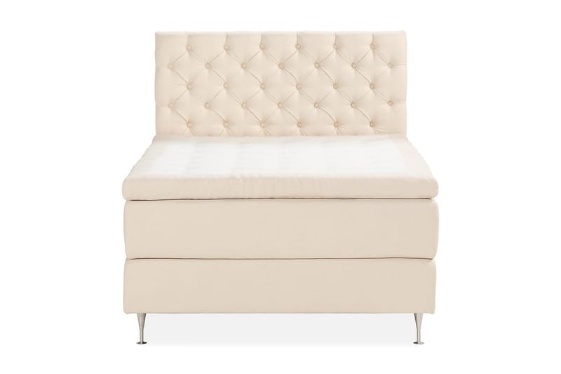 Oslo Lyx Sengepakke Boucle 120x200 Dypheftende Gavl - Lysebeige - Møbler - Senger - Kontinentalsenger