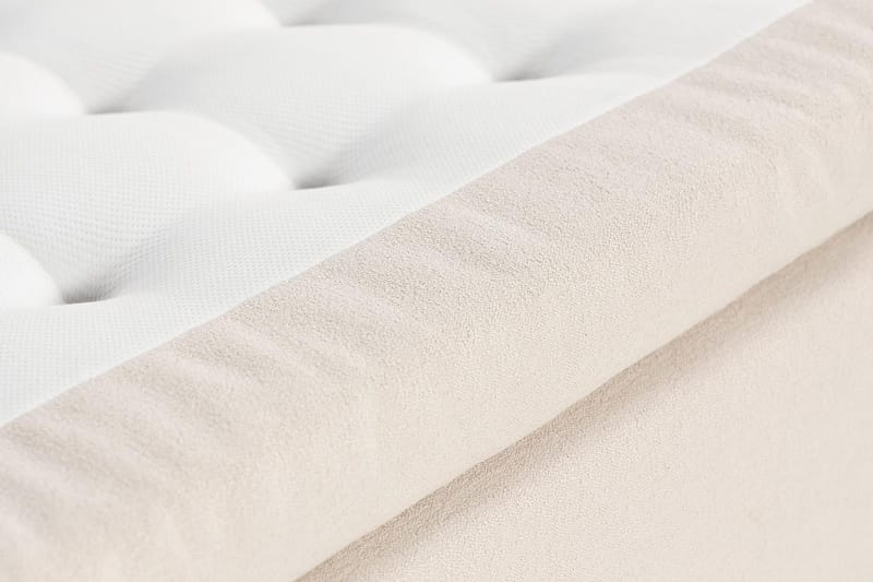 Oslo Lyx Sengepakke Boucle 120x200 Dypheftende Gavl - Lysebeige - Møbler - Senger - Kontinentalsenger