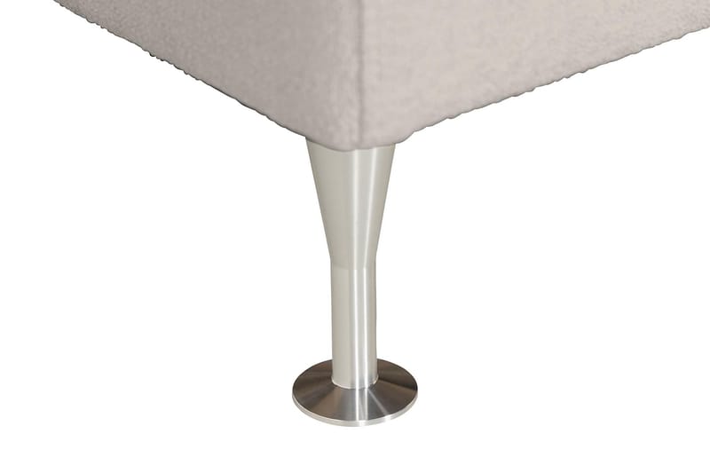 Oslo Lyx Sengepakke Boucle 180x200 Dypheftende Gavl - Grå - Møbler - Senger - Kontinentalsenger