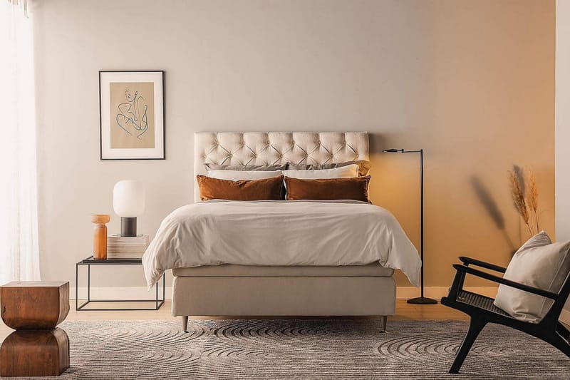 Oslo Lyx Sengepakke Kontinentalseng 120x200 cm - Lysebeige - Møbler - Senger - Kontinentalsenger