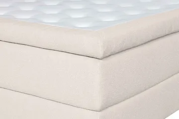 Oslo Lyx Sengpakke Kontinentalseng 160x200 cm Curved Sengegavl - Lys beige - Møbler - Senger - Kontinentalsenger
