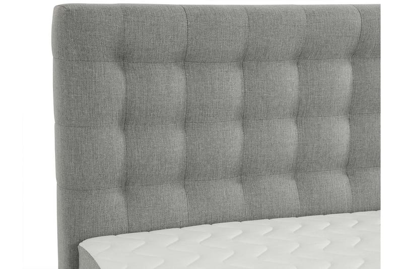 Plevoll Kontinentalseng 160x200 - Lysegrå - Møbler - Senger - Kontinentalsenger