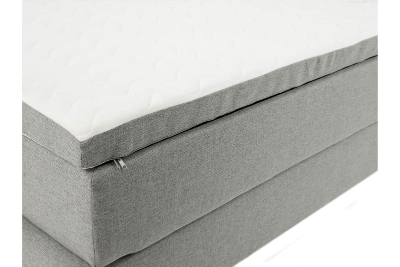 Plevoll Kontinentalseng 180x200 - Lysegrå - Møbler - Senger - Kontinentalsenger