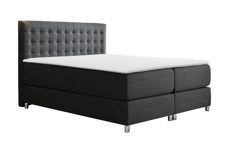 Plevoll Kontinentalseng 180x200, Mørkegrå