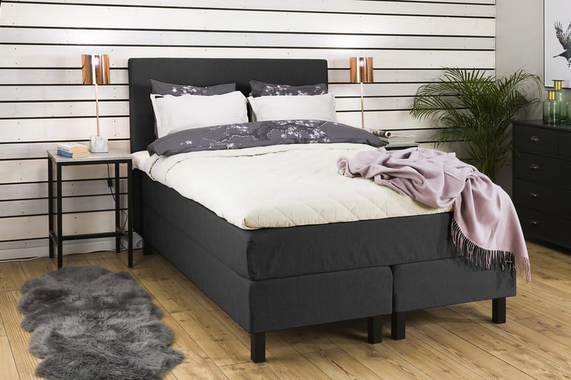 Princess Kontinentalseng 120x200cm - Grå - Møbler - Senger - Kontinentalsenger