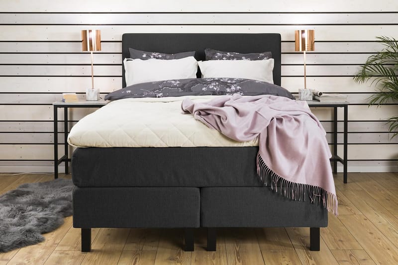 Princess Kontinentalseng 120x200cm - Grå - Møbler - Senger - Kontinentalsenger