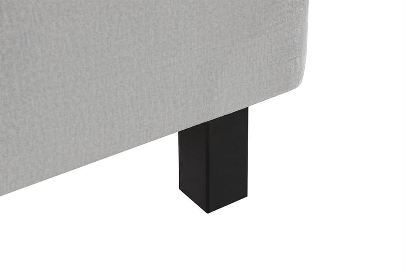 Princess Kontinentalseng 120x200cm - Lysegrå/Fløyel - Møbler - Senger - Kontinentalsenger