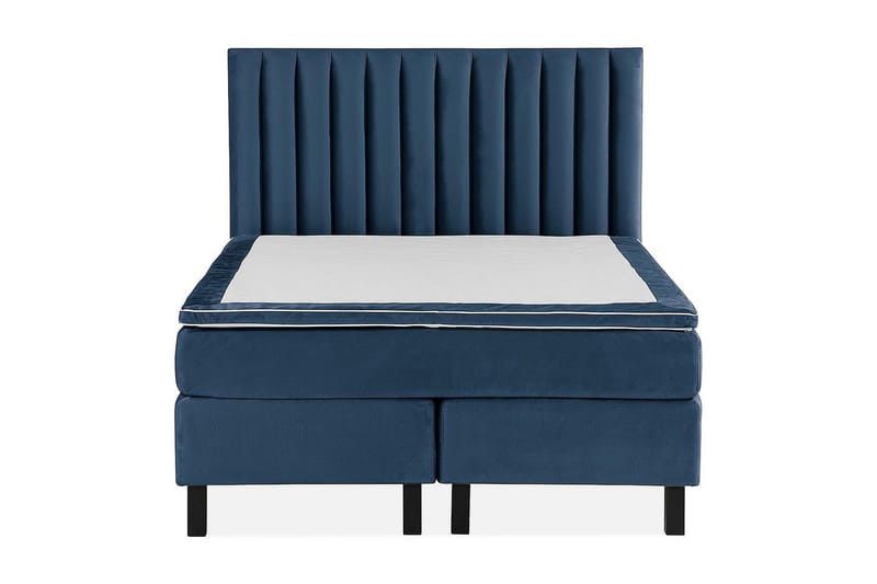 Princess Kontinentalseng 120x200cm - Mørkeblå/Fløyel - Møbler - Senger - Kontinentalsenger