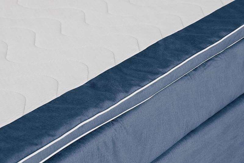 Princess Kontinentalseng 120x200cm - Mørkeblå/Fløyel - Møbler - Senger - Kontinentalsenger