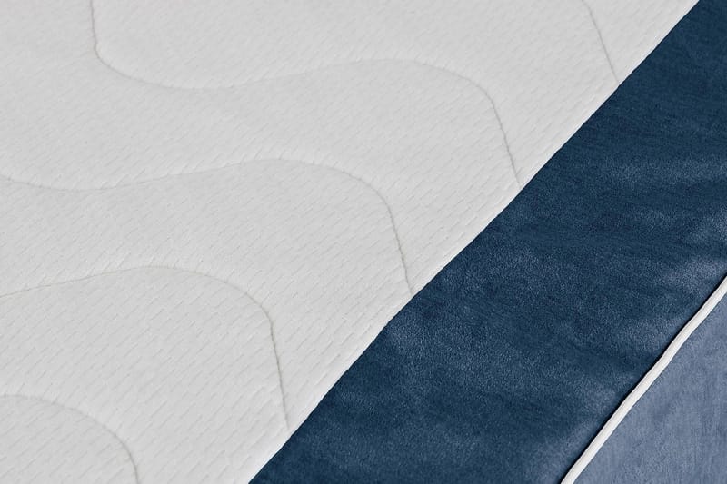 Princess Kontinentalseng 120x200cm - Mørkeblå/Fløyel - Møbler - Senger - Kontinentalsenger