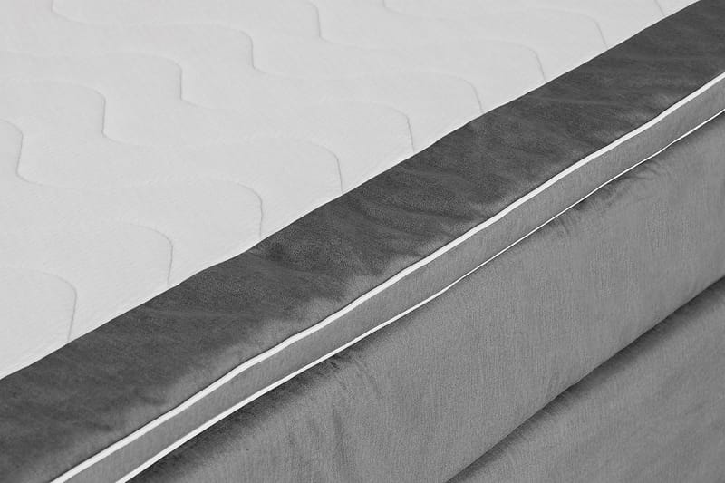 Princess Kontinentalseng 120x200cm - Mørkegrå/Fløyel - Møbler - Senger - Kontinentalsenger