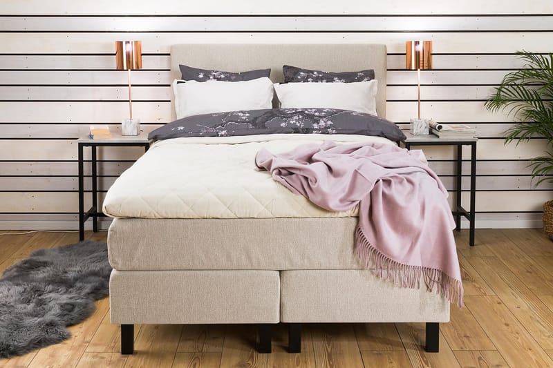 Princess Kontinentalseng 140x200 - Beige - Møbler - Senger - Komplett sengepakke