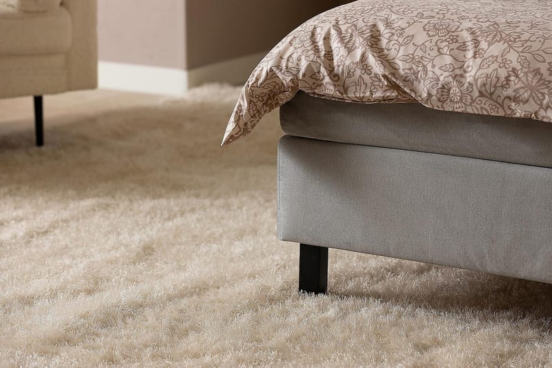 Princess Kontinentalseng 140x200 cm - Lysgrå/Fløyel - Møbler - Senger - Kontinentalsenger