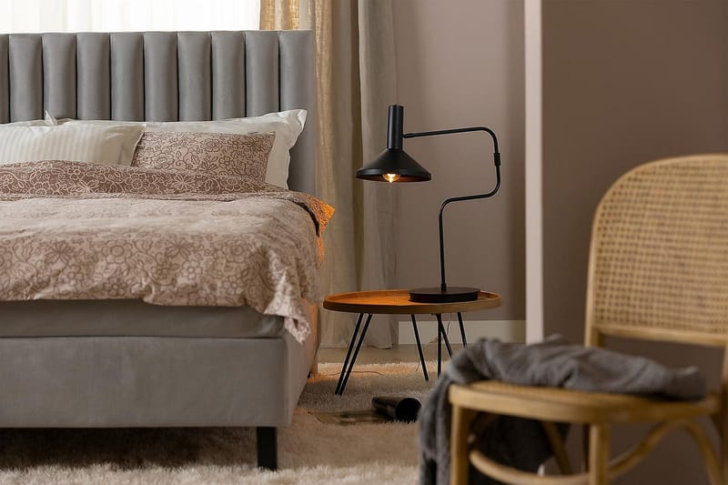 Princess Kontinentalseng 140x200 cm - Lysgr å/Fløyel - Møbler - Senger - Kontinentalsenger