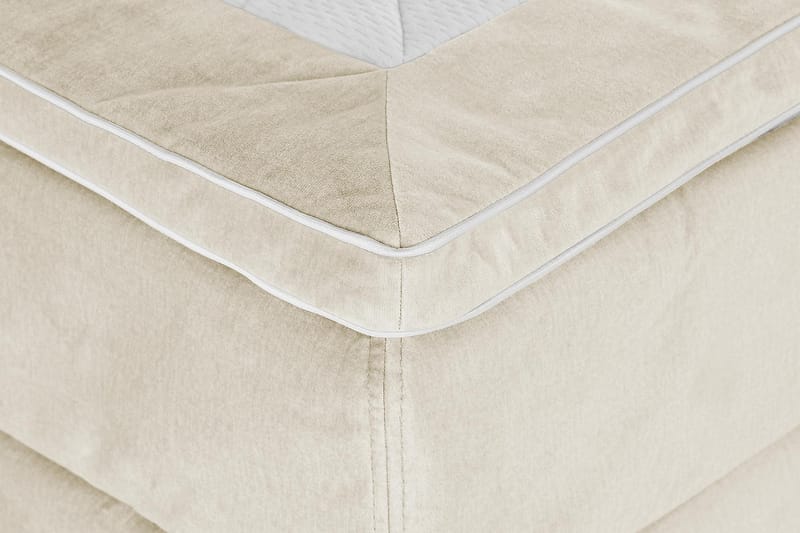 Princess Kontinentalseng 140x200cm - Beige/Fløyel - Møbler - Senger - Kontinentalsenger