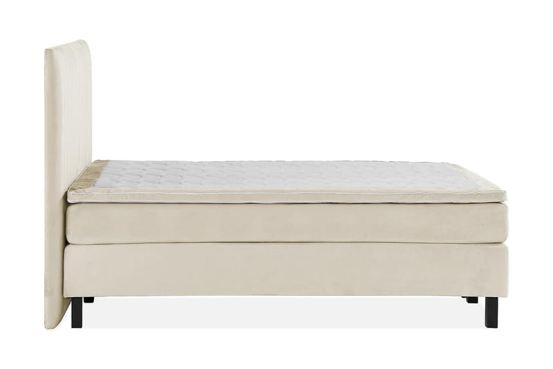 Princess Kontinentalseng 140x200cm - Beige/Fløyel - Møbler - Senger - Kontinentalsenger