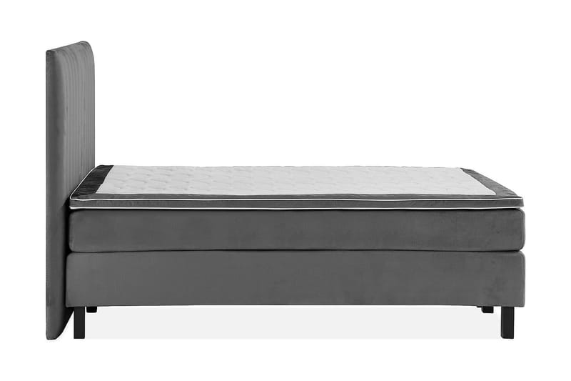 Princess Kontinentalseng 140x200cm - Mørkegrå/Fløyel - Møbler - Senger - Kontinentalsenger