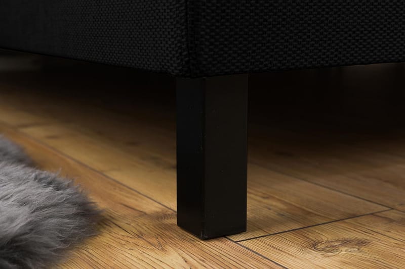 Princess Kontinentalseng - 160x200 Svart - Møbler - Senger - Kontinentalsenger