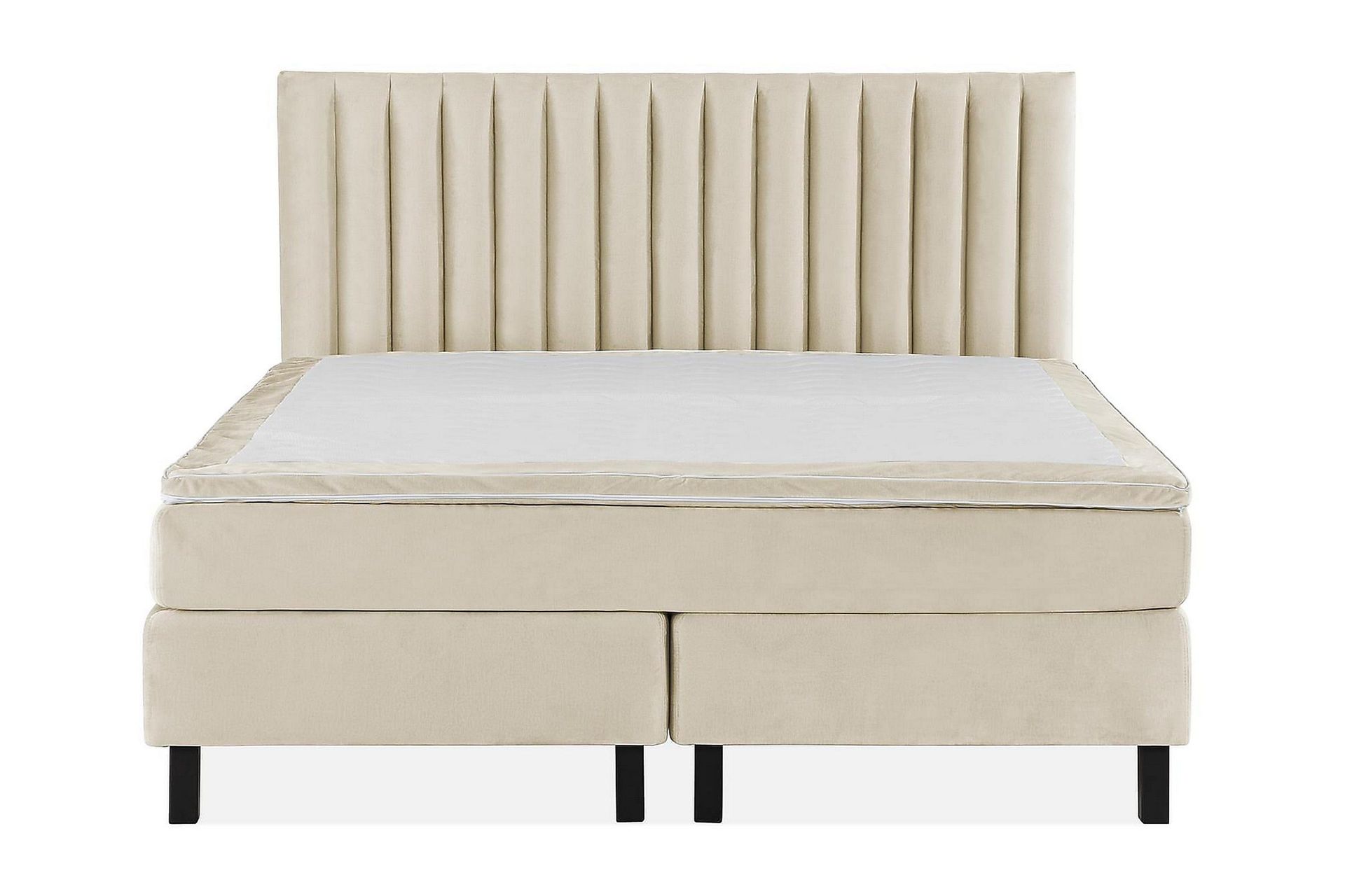 Princess Kontinentalseng 160x200cm - Beige/Fløyel